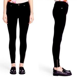 Ted Baker Ponte Fioni Pant / Jegging, black and rose gold, size 0 / xs